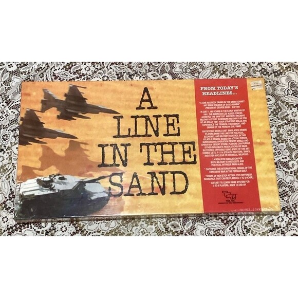 TSR Board Game A Line in the Sand 1991 Desert Shield Persian Gulf Sealed In Box - Picture 1 of 14